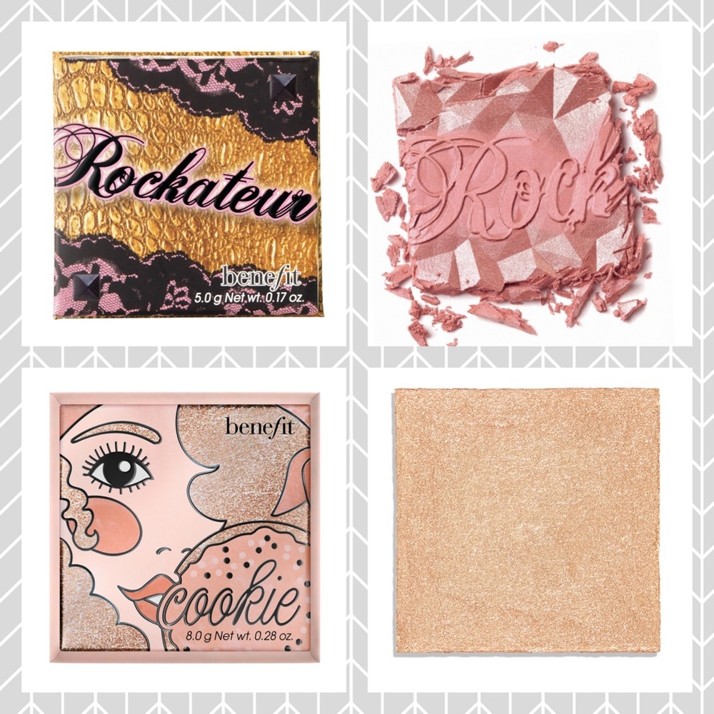 💗Benefit Rockateur & Cookie Blush Bronzer
